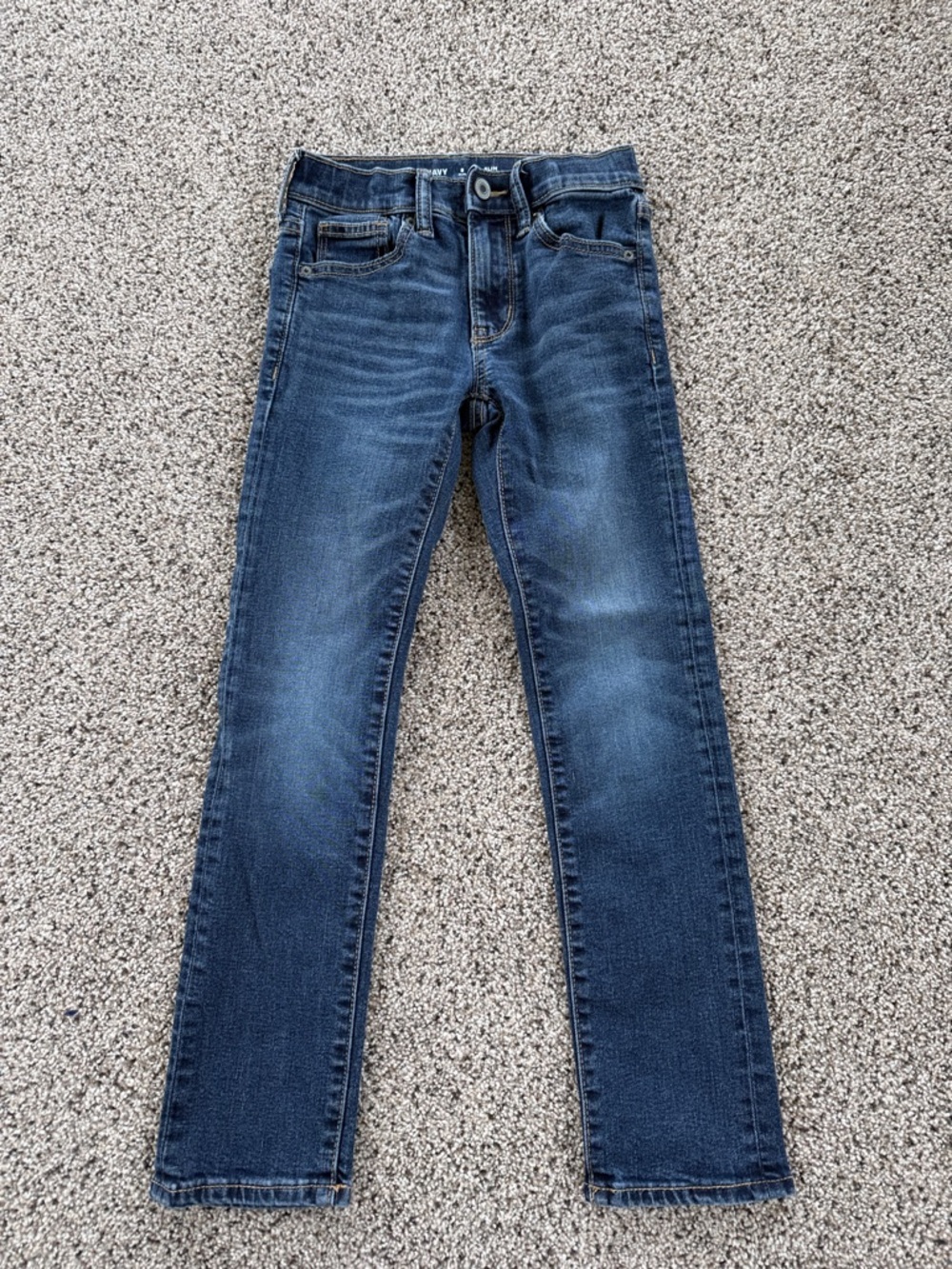 Old Navy Boy’s Slim Straight Dark Blue Jeans